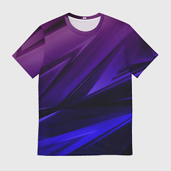 Мужская футболка Абстракция из градиента и линий