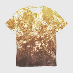 Мужская футболка Абстракция - yellow sad weather