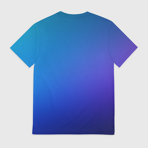 Мужская футболка Градиент небесных цветов / 3D-принт – фото 2
