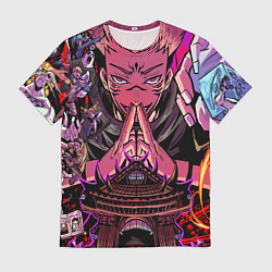 Мужская футболка Магическая битва Сукуна расширение территории