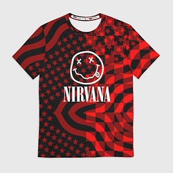 Футболка мужская Nirvana star pattern, цвет: 3D-принт