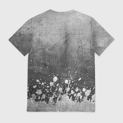 Мужская футболка Aerosmith - grey gradient посередине / 3D-принт – фото 2