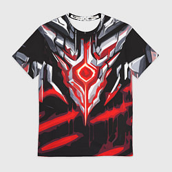 Мужская футболка Абстрактная красная руна