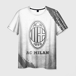 Футболка мужская AC Milan - white gradient, цвет: 3D-принт