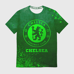 Футболка мужская Chelsea - green gradient, цвет: 3D-принт