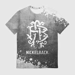 Футболка мужская Nickelback - grey gradient, цвет: 3D-принт