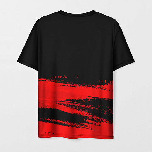 Мужская футболка Black Sabbath - red gradient посередине / 3D-принт – фото 2