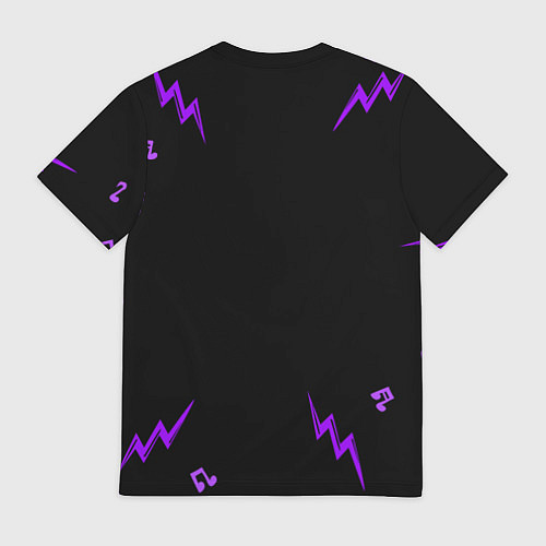 Мужская футболка Black Sabbath неоновый череп / 3D-принт – фото 2