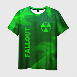 Футболка мужская Fallout - green gradient вертикально, цвет: 3D-принт