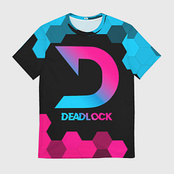 Футболка мужская Deadlock - neon gradient, цвет: 3D-принт