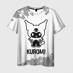 Футболка мужская Kuromi glitch на светлом фоне, цвет: 3D-принт