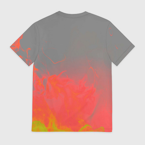 Мужская футболка Dead by Daylight logo fire / 3D-принт – фото 2