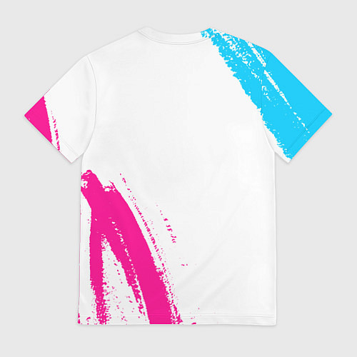 Мужская футболка Deadlock neon gradient style вертикально / 3D-принт – фото 2