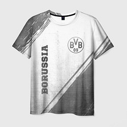 Мужская футболка Borussia - white gradient вертикально