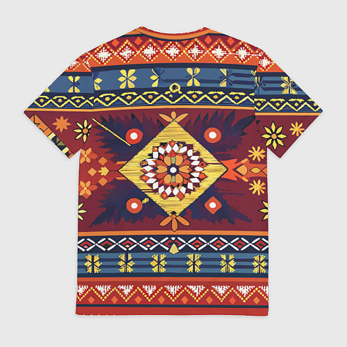 Мужская футболка Стиль советского ковра узоры и орнамент / 3D-принт – фото 2