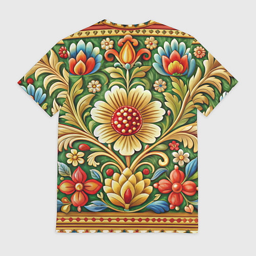 Мужская футболка Стиль советского ковра узоры и орнамент / 3D-принт – фото 2