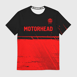 Футболка мужская Motorhead - red gradient посередине, цвет: 3D-принт