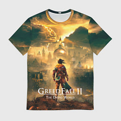 Мужская футболка Герой Greedfall 2 the dying world