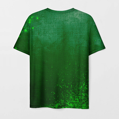 Мужская футболка PSG - green gradient / 3D-принт – фото 2