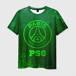 Футболка мужская PSG - green gradient, цвет: 3D-принт