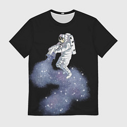 Футболка мужская Космонавт астронавт украшает футболку космосом, цвет: 3D-принт
