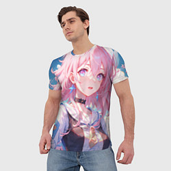 Футболка мужская Honkai Star Rail March 7th beauty, цвет: 3D-принт — фото 2