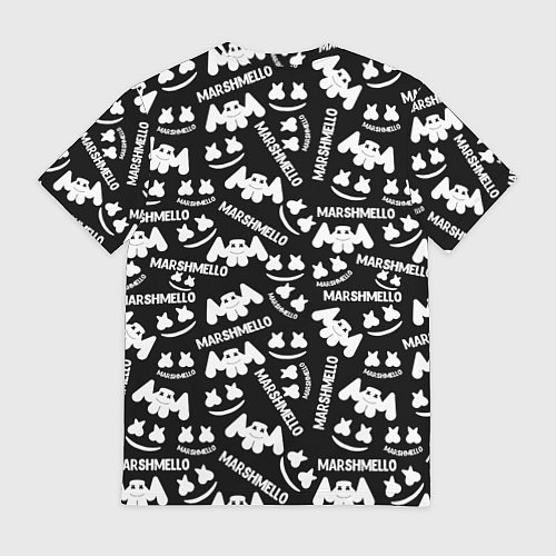 Мужская футболка Marshmello pattern music / 3D-принт – фото 2