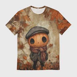 Футболка мужская Юный тыквенный Джек, цвет: 3D-принт