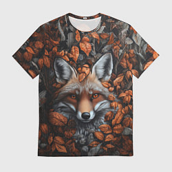 Футболка мужская Оранжевоглазый лис, цвет: 3D-принт