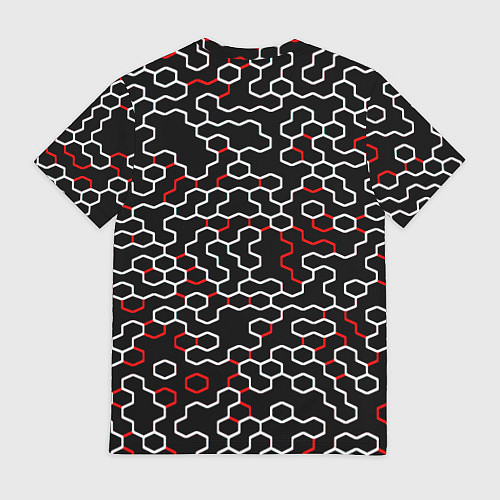 Мужская футболка Mercedes benz броня текстура / 3D-принт – фото 2