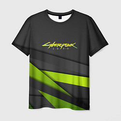 Футболка мужская Cyberpunk 2077 stripes line, цвет: 3D-принт