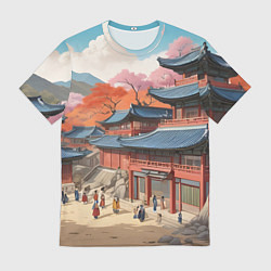 Футболка мужская Чосон иллюстрация, цвет: 3D-принт