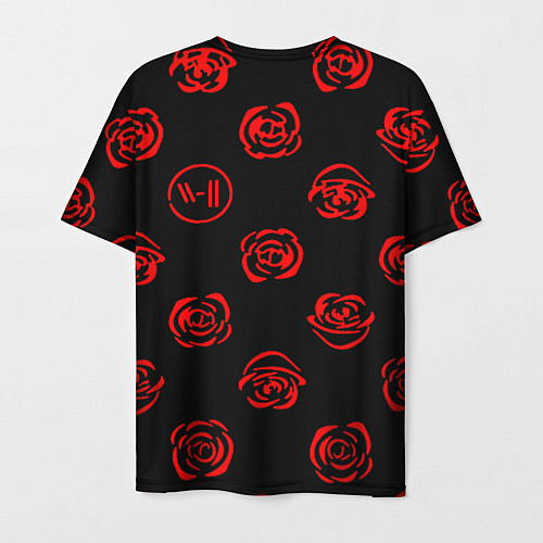 Мужская футболка Twenty one pilots rose pattern / 3D-принт – фото 2