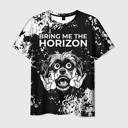 Футболка мужская Bring Me the Horizon рок пес, цвет: 3D-принт