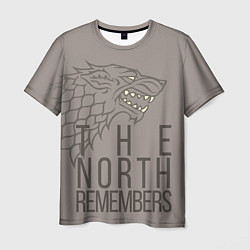 Футболка мужская The North Remembers game of thrones, цвет: 3D-принт