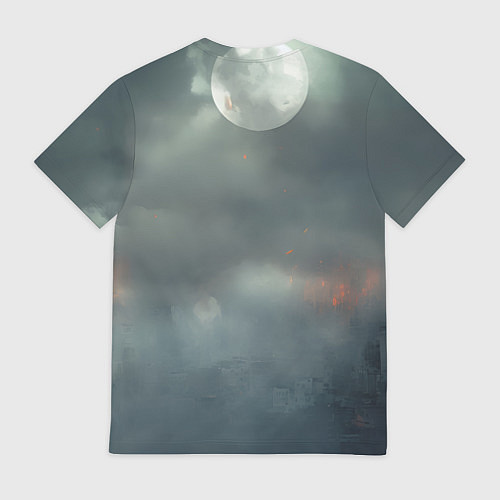Мужская футболка Stalker 2 взрыв вышки / 3D-принт – фото 2