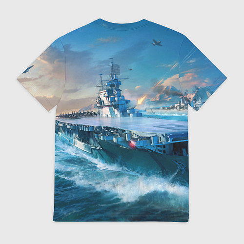 Мужская футболка War Thunder ship / 3D-принт – фото 2