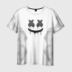 Футболка мужская Marshmello white poly, цвет: 3D-принт