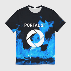 Футболка мужская Portal 2 blue flame, цвет: 3D-принт
