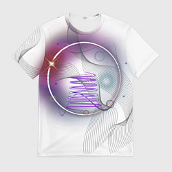 Мужская футболка Абстракция - круг