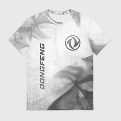 Мужская футболка Dongfeng - white gradient вертикально