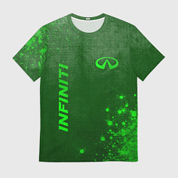 Мужская футболка Infiniti - green gradient вертикально