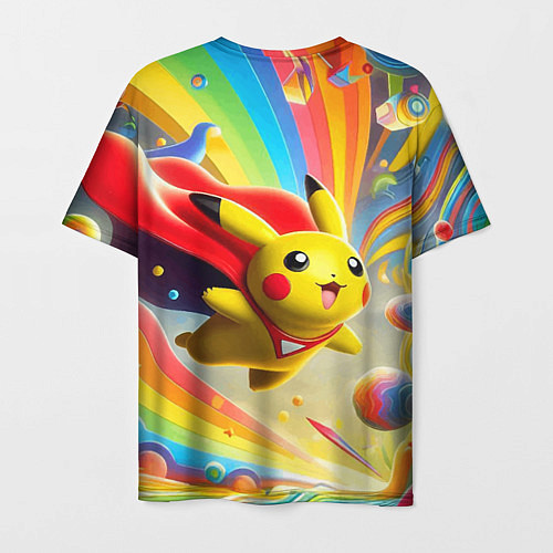 Мужская футболка Super Pikachu - ai art fantasy / 3D-принт – фото 2