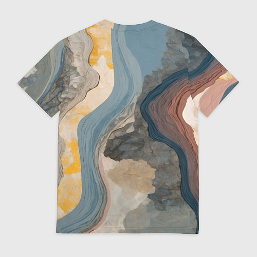 Мужская футболка Флюид арт / 3D-принт – фото 2