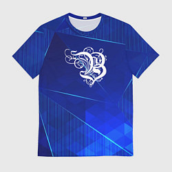 Футболка мужская Burzum blue poly, цвет: 3D-принт