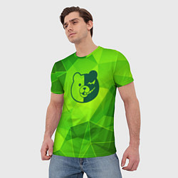 Футболка мужская Danganronpa green poly, цвет: 3D-принт — фото 2