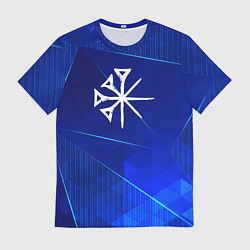 Футболка мужская Nightwish blue poly, цвет: 3D-принт