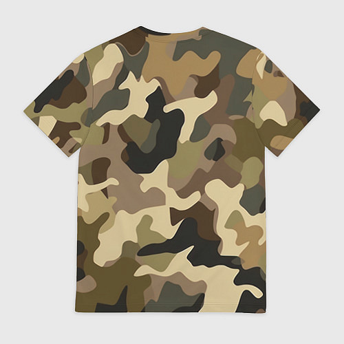 Мужская футболка Милитари камуфляж / 3D-принт – фото 2