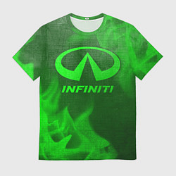 Футболка мужская Infiniti - green gradient, цвет: 3D-принт