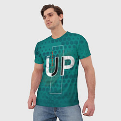 Футболка мужская Мотивационный лозунг, цвет: 3D-принт — фото 2